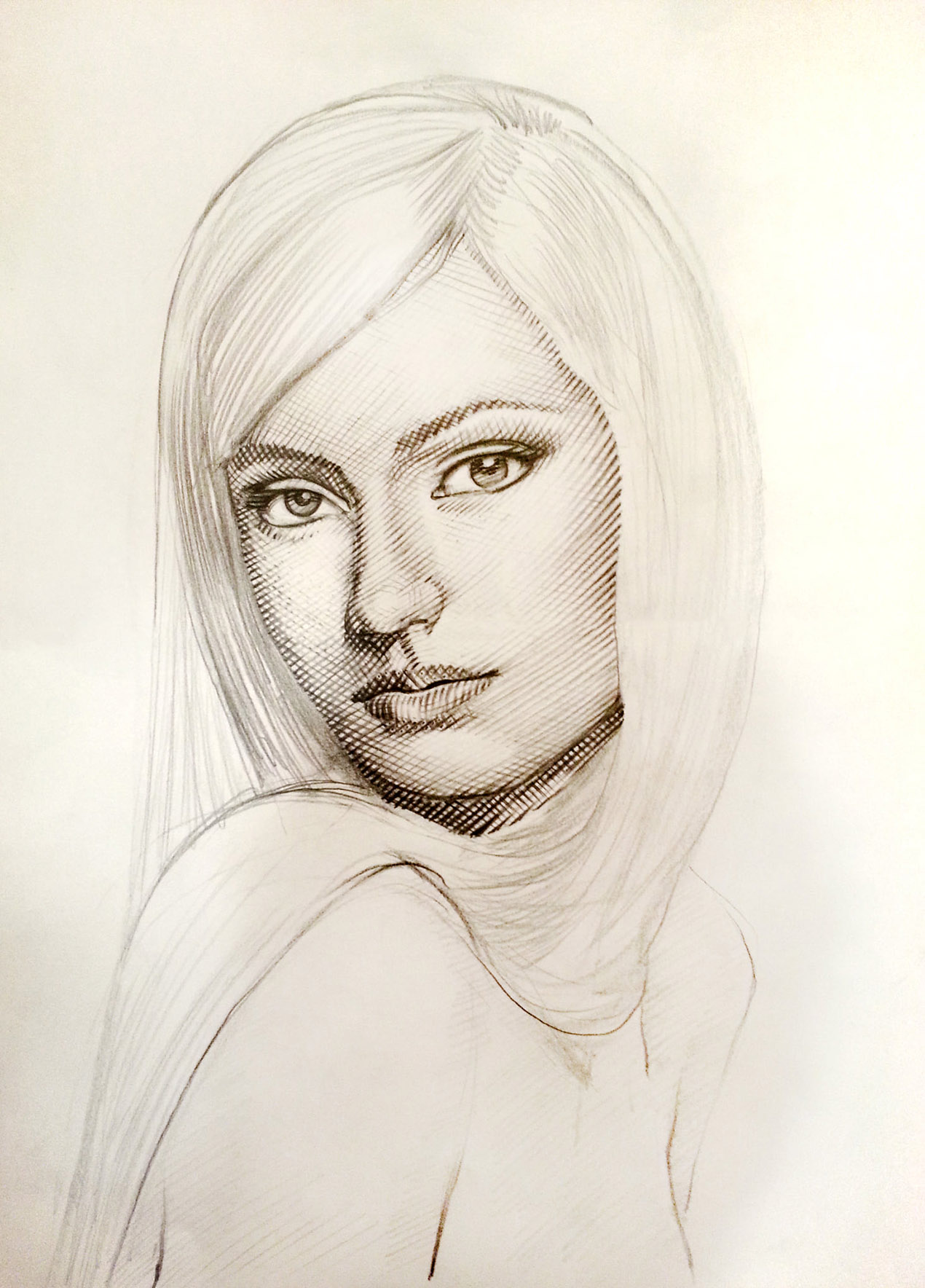 To look in black and white